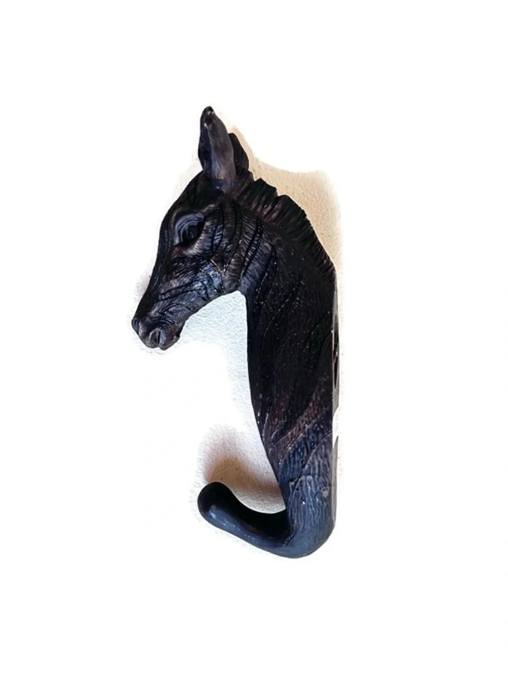 Safari Animal Wall Hooks Set of 3 Elephant Giraffe Zebra Resin Wall Jungle Decor